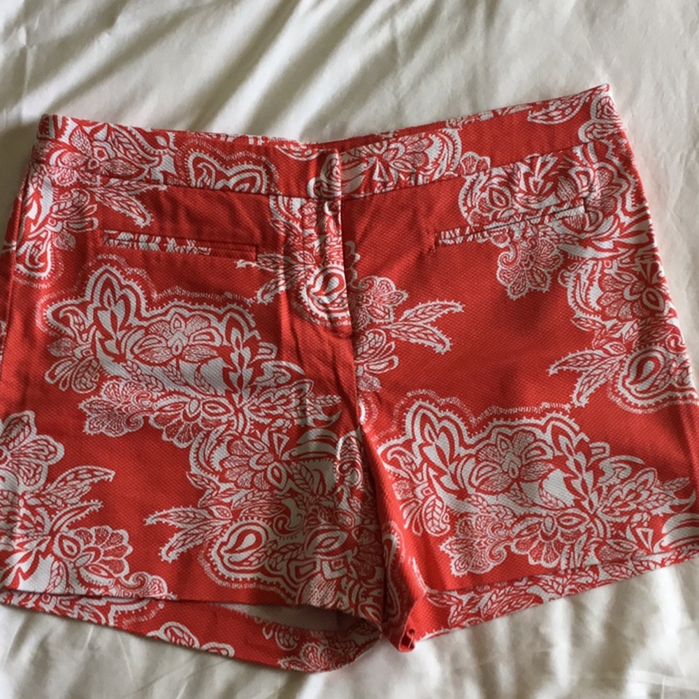 Willi Smith Orange and White Women's Shorts